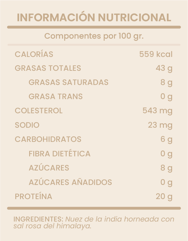NUEZ DE LA INDIA CON SAL