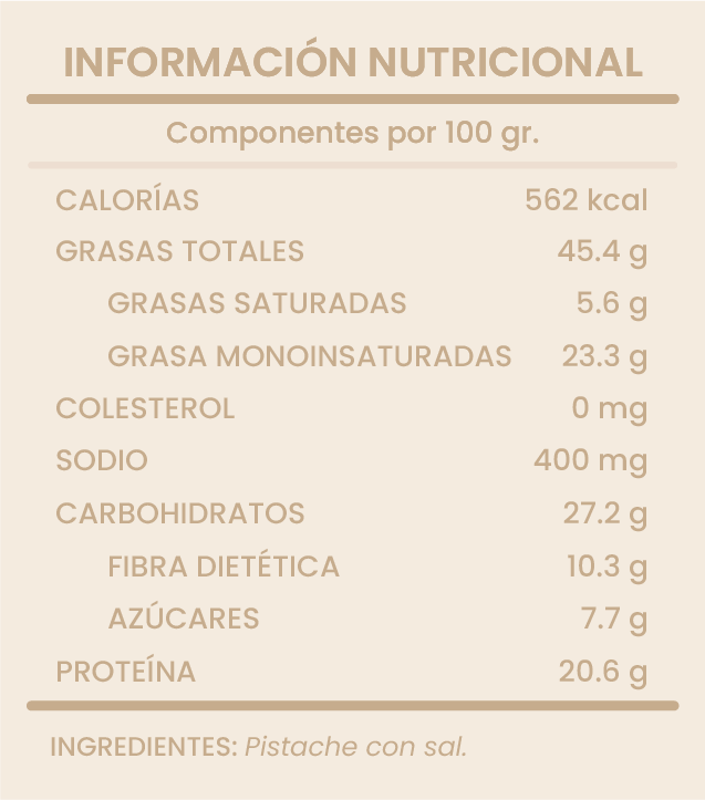 PISTACHE NATURAL