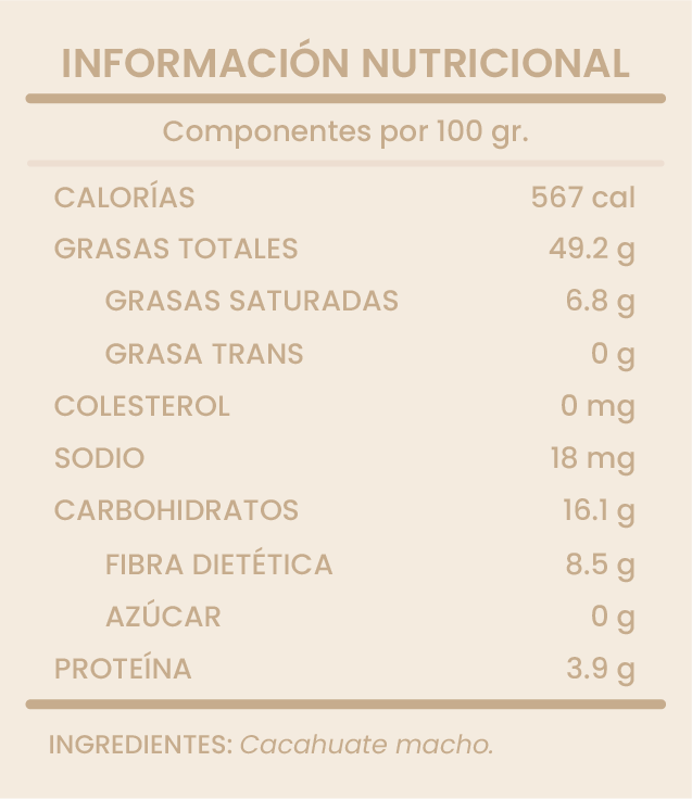 CACAHUATE MACHO SALADO