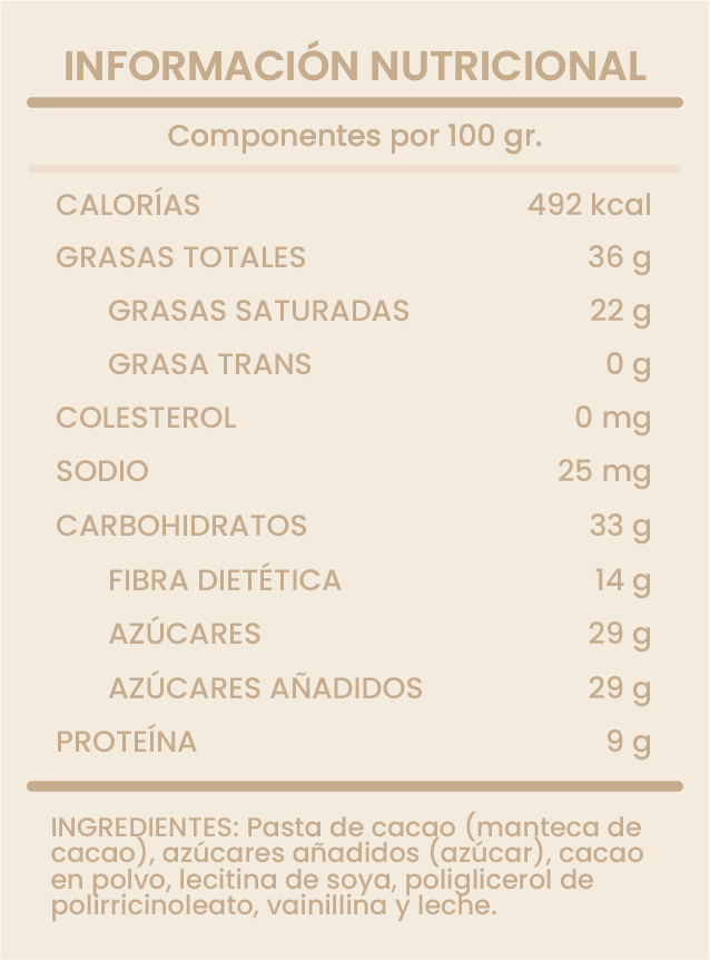 LUNETA DE CHOCOLATE AMARGO