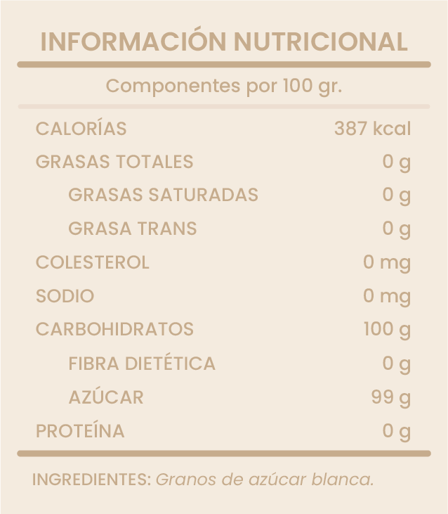 AZÚCAR ESTÁNDAR